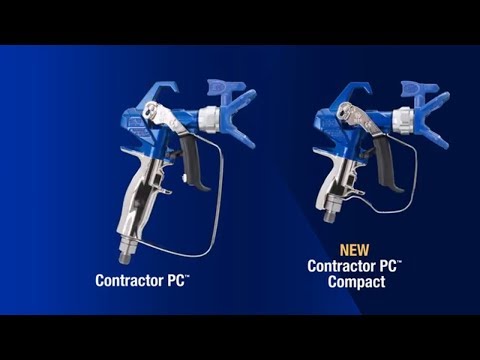 GRACO Beorio dažymo pistoletas Contractor PC, RAC X LP517 purkštukas + 15m žarna 1/4" video