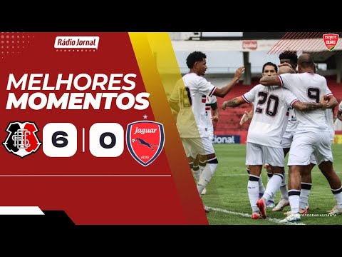 Santa Cruz 6 x 0 Jaguar - Melhores Momentos - Campeonato Pernambucano 28.01.25