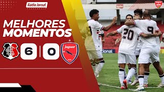 Santa Cruz 6 x 0 Jaguar - Melhores Momentos - Campeonato Pernambucano 28.01.25
