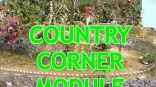 preview picture of video 'MODEL RAILROAD SCENERY IDEAS COUNTRY CORNER MODULE'