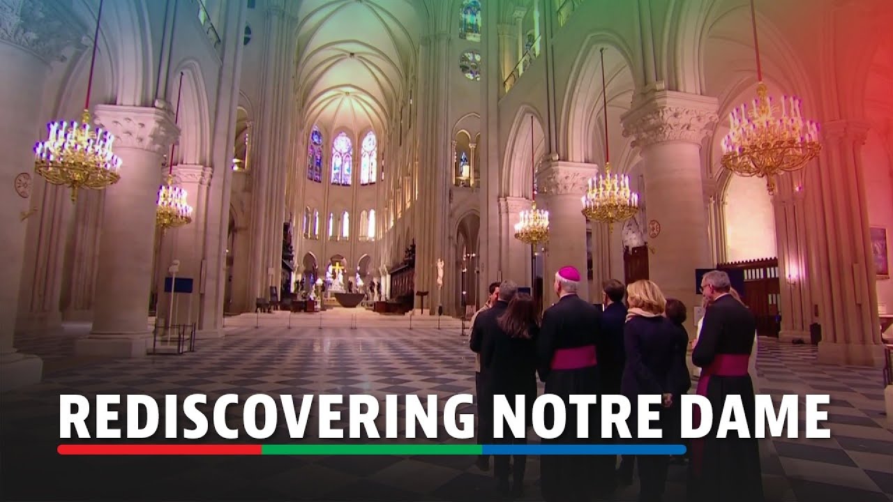 Macron 'rediscovers' Paris' Notre Dame after 'incredible' restoration | ABS-CBN News