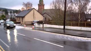 January Afternoon Flooding Perth Road Scone Perthshire Scotland