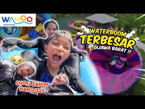 AJAK SEKELUARGA🫣⁉️COBA SEMUA WAHANA DI WAHOO WATERWORLS🏄‍♂️🌊