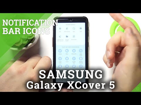 How to Adjust Notification Bar Shortcuts in SAMSUNG Galaxy XCover 5 – Personalize Top Menu