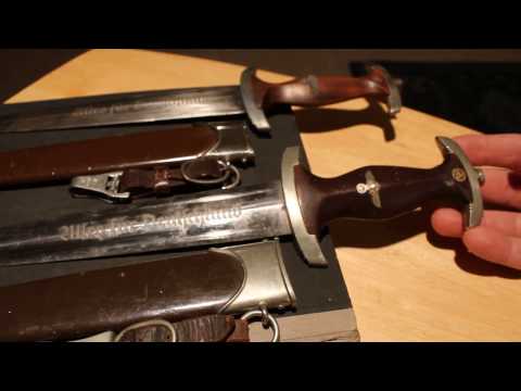 An Early and Later SA Daggers Side By Side