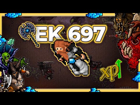 EK 697 Hunt Solo Grounds of Damnation (DT Seal) 5.6kk/h (150%) + 1.5kk Profit - #tibia #tibiahunt