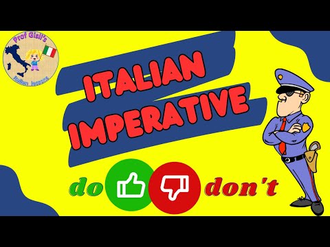 Italian IMPERATIVE: Affirmative and negative forms