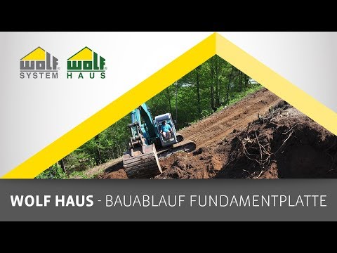 Bauablauf einer Fundamentplatte - WOLF Haus