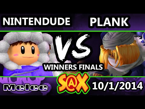 S@X - Plank (Sheik, Marth) Vs. Apex| Nintendude (Ice Climbers) SSBM Winners Finals - Melee