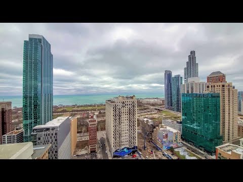 A penthouse with a wraparound terrace at the South Loop’s Astoria Tower