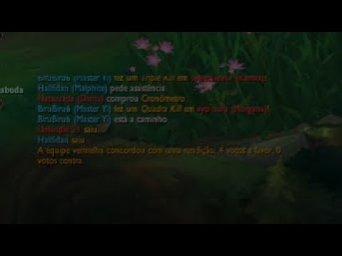 Eis que eu estou de Master Yi e o JG inimigo é diff...