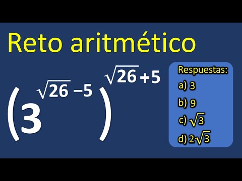 POTENCIAS. EXPONENTES CON RAÍCES. Reto aritmético