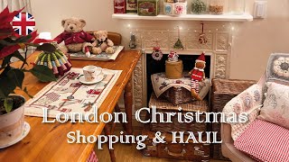 ロンドンで働くアラ還 🇬🇧 見知らぬ誰かの優しさ💓リバティに学ぶ冬の飾り方とクリスマスの購入品紹介 🎄｜Christmas HAUL