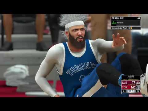 james lebron crazy foul hard play on pres dunk cool finish nba2k17