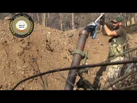 استهداف قوات النظام في جبل التركمان في ريف اللاذقية بواسطة قذائف الهاون من قبل اللواء العاشر في الساحل