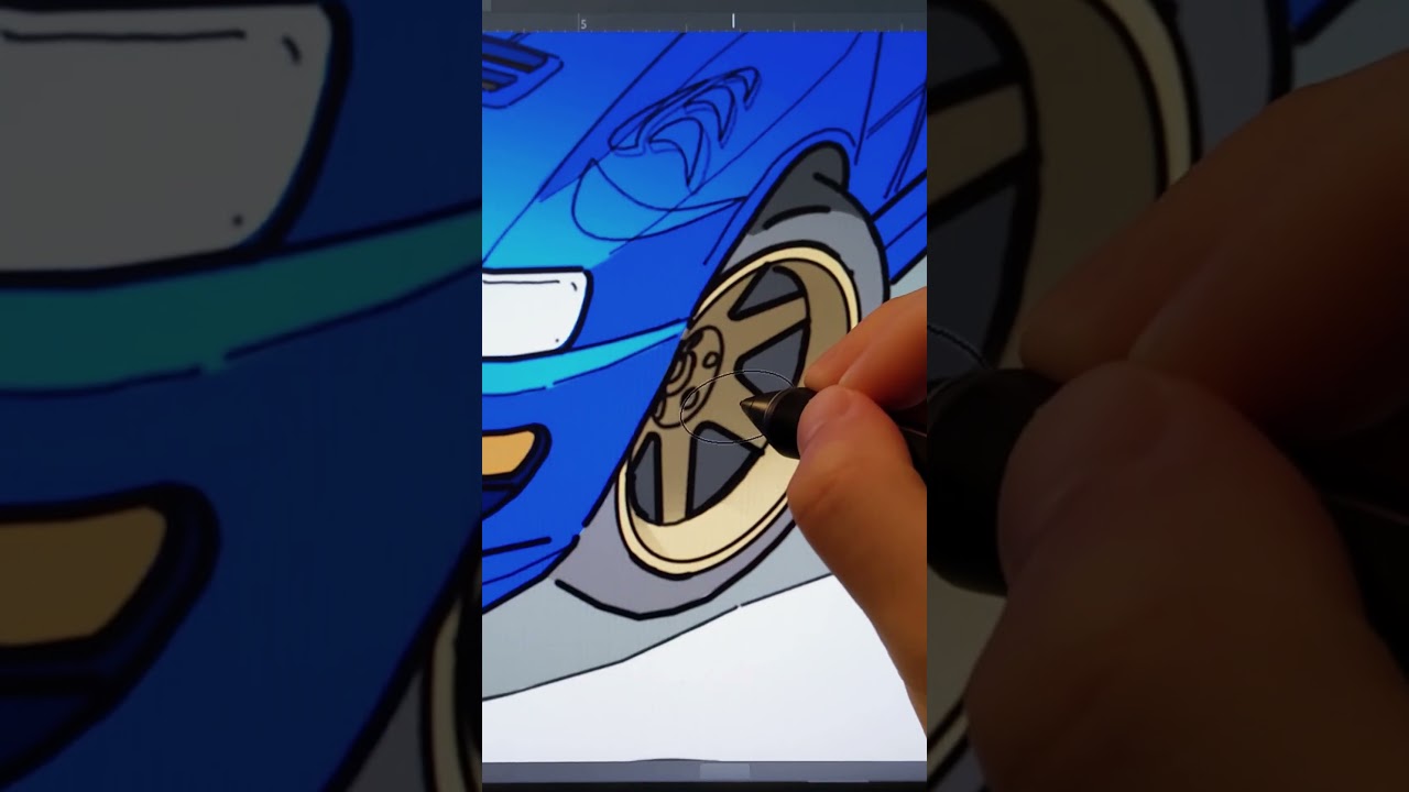 LET'S DRAW 1997 Subaru Impreza S5 WRC #drawing #carart