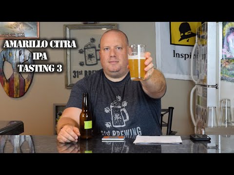 Homebrewing Amarillo Citra S04 IPA All Grain Tasting 3