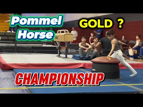Gymnastics Pommel Horse boys level 3 W/ AnDre, State Championship 2025 USA Gymnastics