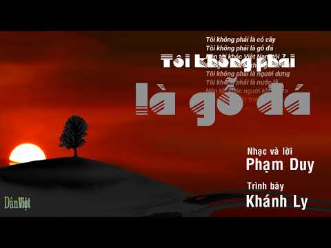 Tôi không phải là gỗ đá Sheet - Khánh Ly