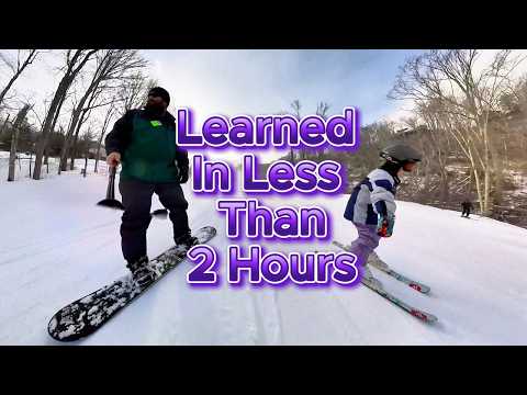 7-Year-Old Learn To Ski In 2 Hours? (The DAD METHOD)