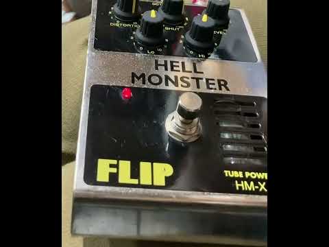 Guyatone Flip Tube Power HM-X Hell Monster Distortion w/ Original Box 1990s MIJ Made in Japan Vintage Guitar Bass Effects Pedal image 12