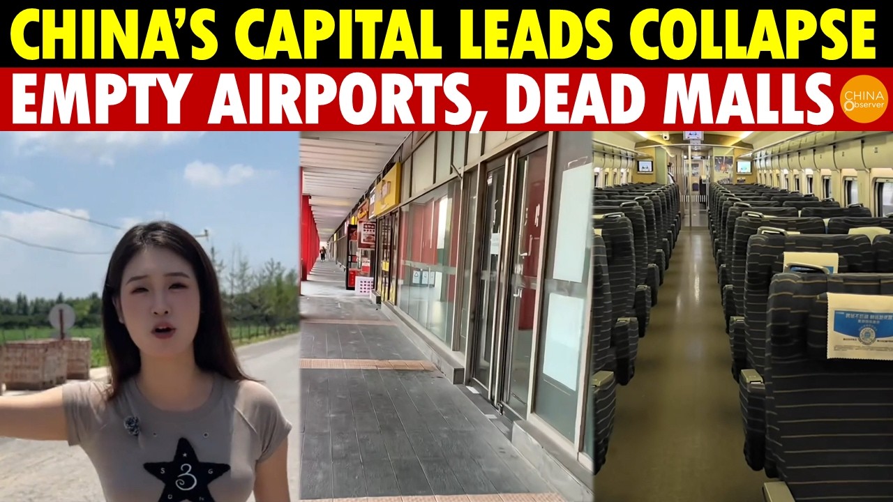 China's Capital Leads the Collapse: Empty Airports, Ghost High-Speed Rails & Dead Malls!