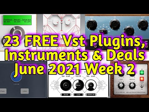 23 NEW Best FREE Audio VST PLUGINS, Vst Instruments, Sample Packs & HUGE DEALS - June 2021 Week 2