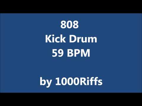 808 Kick Bass Drum 59 BPM - Beats Per Minute