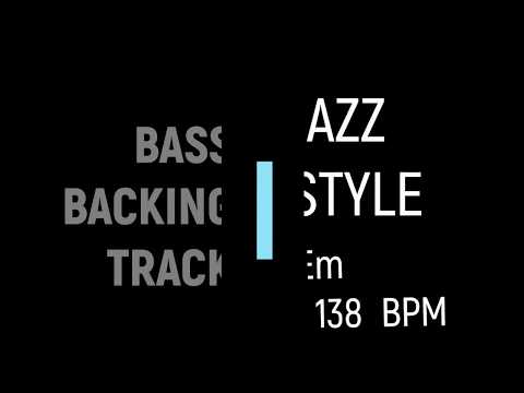 Jazz style BASS backing Track  Em Pista para bajo