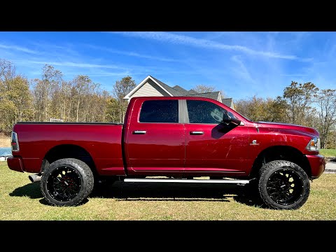 Installed RGBW Rocklights And New Vision Rocker 22x12 Wheels On My Wife’s Ram 2500 Cummins