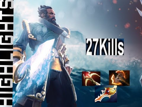 DOTA 2 7.19d | MID PRO GAMEPLAY KUNKKA WITH 27 KILL | RAPIEAR