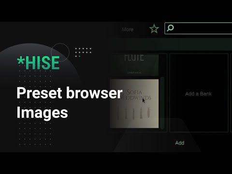 HISE: Preset browser expansion column images