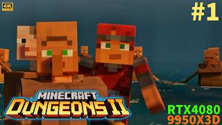 #1 [Minecraft Dungeons II][PC最高画質][4K] 5年ぶりの完全新作！マインクラフトダンジョンズ2を遊ぶ！【RTX4080】【Ryzen9 9950X3D】