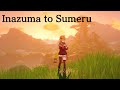 Traveling Inazuma To Sumeru 4K No Enemies Ambient Background Music Genshin Impact