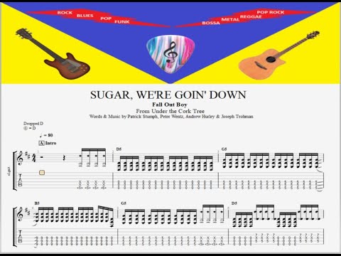FALL OUT BOY SUGAR WERE GOIN DOWN RYTHM GUITAR 2