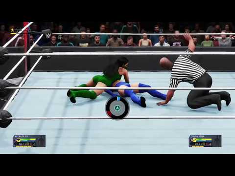 WWE 2k20 Alexa Bliss (Kitana) VS Zelina Vega (Jade)
