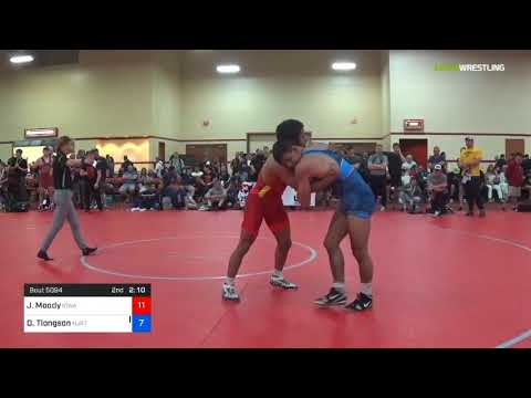 2018 Marine Corps US Open/UWW Junior Freestyle 74 Rnd Of 64 - Jeremiah Moody (Iowa) Vs. Dale Tiong