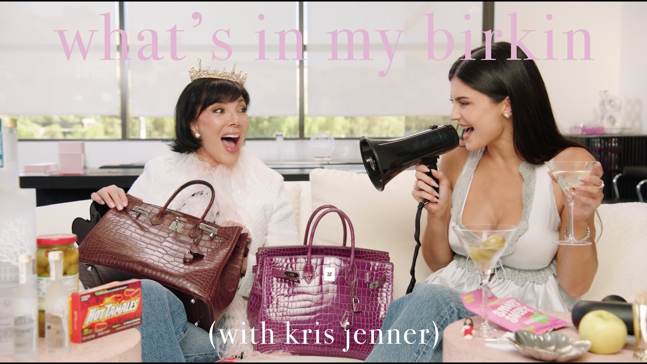 what's in my birkin? (with kris jenner) - YouTube