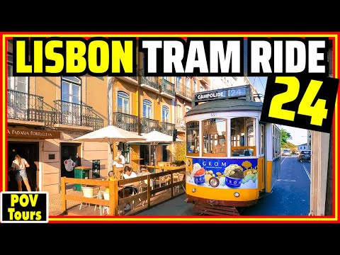 [4K] Viaje no Eléctrico 24 de Lisboa 😁 do Camporide ao Chiado! Portugal
