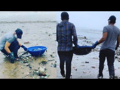 Randeep Hooda Cleaning Beach Amid Covid-19 Pandemic