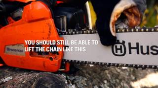 How to tension the chain