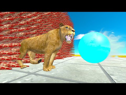 ICE BALL AND SPIKED WALL VS UNITS - Animal Revolt Battle Simulator