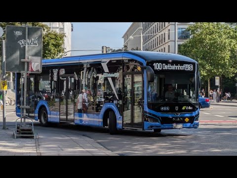 Bus München | Mitfahrt im kompletten 100 von Hauptbahnhof Nord bis Ostbahnhof im MAN LC 12e