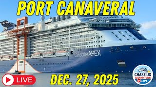 LIVE: Watching the Cruise Ships Leaving Port Canaveral LIVE! (Dec. 27, 2025)