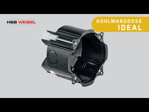Montagevideo Serie HSB Hohlwanddosen Ideal, E-Nr. 372 500 676