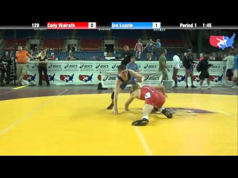 Fargo 2012 120 Round 1: Cody Walrath (Wisconsin) vs. Ian Lupole (New York)