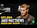 UFC 234: Jake Matthews Hopes to Return Mid-Year, Avoid 'Dad Bod' - MMA Fighting