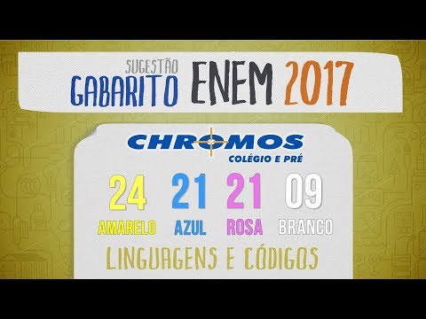 Gabarito ENEM 2017 CHROMOS - Prova Amarela: Questão 24 | Literatura