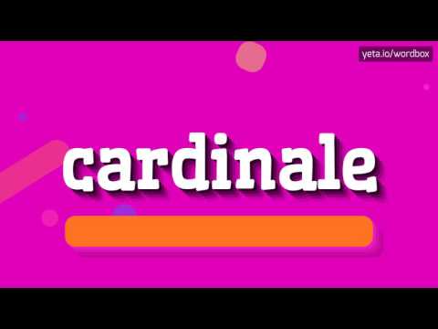 CARDINALE - HOW TO PRONOUNCE IT!?