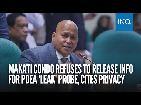 Makati condo refuses to release info for PDEA 'leak' probe, cites privacy
